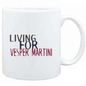  Mug White  living for Vesper Martini  Drinks