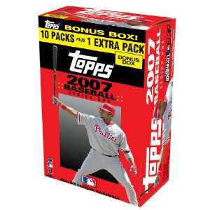  2007 Topps MLB Series 1 Value Box (11 packs) Sports 