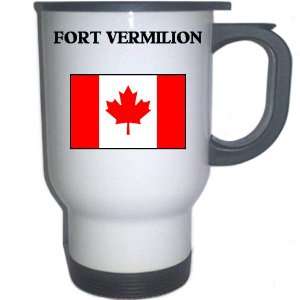  Canada   FORT VERMILION White Stainless Steel Mug 