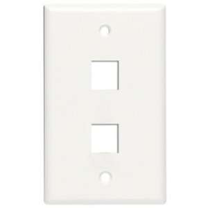   AREC202W 10 PACK OF 2 PORT BLANK RECEPT WHITE
