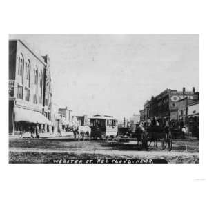  Red Cloud, Nebraska   View of Webster Street Giclee Poster 
