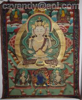 Wonderful Old Tibet ThangkaBuddha of Eternal Life 52  