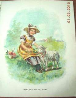 antique victorian CHILDREN FARM FRIEND mcloughlin LINEN  