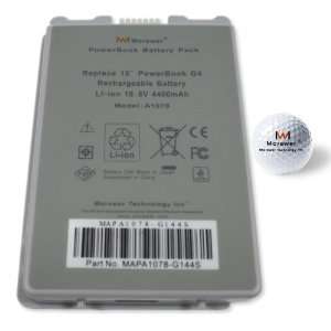  Morewer (TM) New Laptop Battery for Apple PowerBook G4 15 