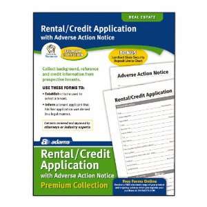 Adams Rental and Credit Application Forms Pack, 8.5 x 11 Inch, White 