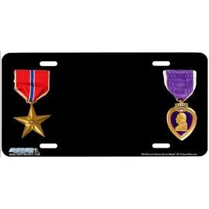  431 Red Star and Purple Heart Medal Military Airbrushed 