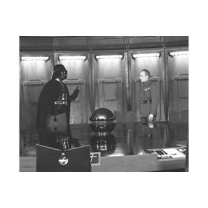  Star Wars Vader meeting Black and White Print