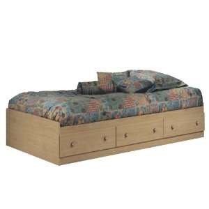   South Shore Furniture, Twin Size Mates Bed, Honey Oak: Home & Kitchen