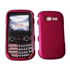 Rubber Rose Pink Case Phone Cover Verizon Pantech Caper  