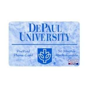   Phone Card: 50m DePaul University Rechargeable Prepaid Phone Card