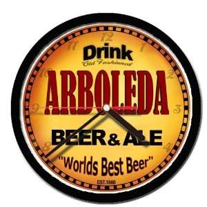  ARBOLEDA beer and ale wall clock 