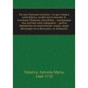   descriptio, et delineatio Antonio Maria, 1666 1723 Valsalva Books