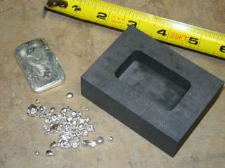   Graphite Ingot Mold 7oz Silver Bar Loaf Scrap   Copper   Aluminum(B41