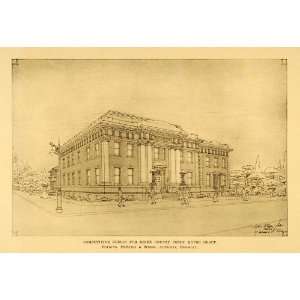  1909 Essex County Courthouse Architecture Design Print 