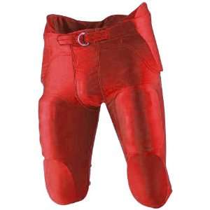 Slotted Football Game Pants W/Pads Sewn In Pads SCARLET  S YL  