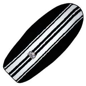 Hawaiian Surf Board Rug Area Throw Carpet Black 50539  