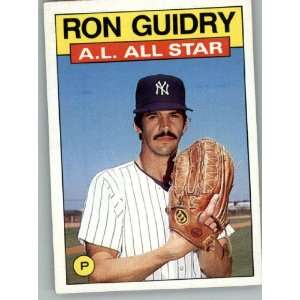  1986 Topps #721 Ron Guidry AS   New York Yankees (All Star 