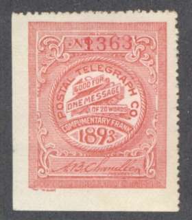 Postal Telegraph Cable Co. Stamp Scott 15T7  
