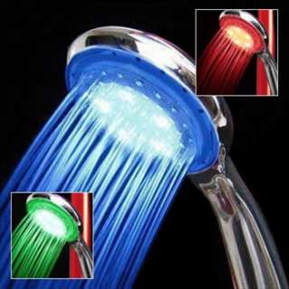   Shower Head Temp Sensor Color Changing Cool Ambient Bath Gadget  