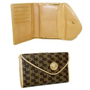  Aristo Brown Medium Wallet Dual by Rioni Designer Handbags 