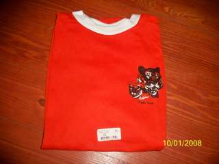 NWT Boy Scout Cub Orange T shirt with cute tiger motif short sleeve 