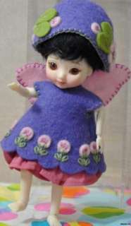 Amelia Thimble   Boneka Fairy Outfit w/wingsfelt creation  
