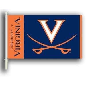  NCAA Virginia Cavaliers 11x18 Car Flags with Bracket 
