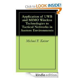 Application of UWB and MIMO Wireless Technologies to Tactical Networks 