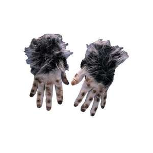  Grey Hairy Monster Hands Halloween Accessory (B281): Toys 