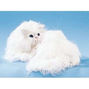  Persian Cat Lying Down Collectible Figurine Kitten Statue 