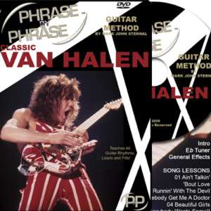 CLASSIC VAN HALEN DVD   Phrase By Phrase Guitar Method  
