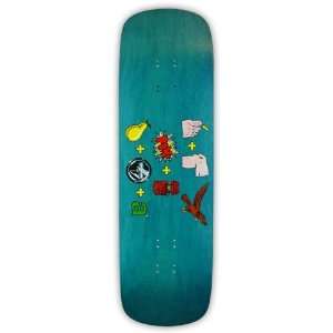 Powell Tony Hawk Picto Graph Mini Teal Stained Deck (8.75 