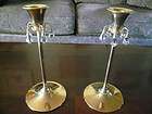 set 2 candle stick holders valerio albarello crystal 24k gold