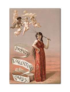Prangs Valentine Cards Vintage Ad Refrigerator Magnet  