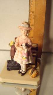 NORMAN ROCKWELL PORCELAIN FIGURINE VACATION`S OVER 1985~  
