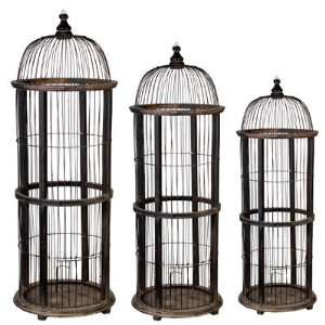  Round Bird Cage Set Of 3: Pet Supplies