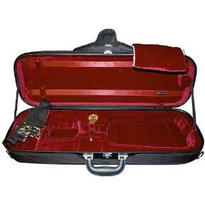  Oblong Violin Case, 4/4 size (Full size), Red Musical 