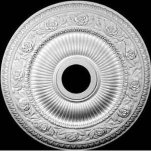   White Urethane foam, Ceiling Medallion Urethane 24 in. dia. 4 in. hole