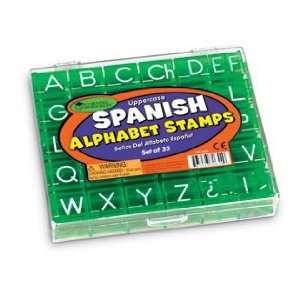  Spanish Uppercase Alphabet Stamps Toys & Games