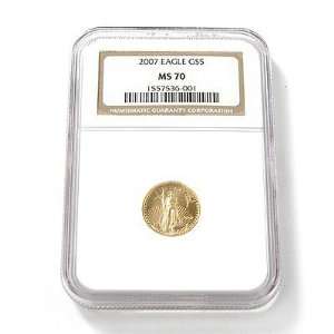  2007 $5 Gold American Eagle NGC MS70