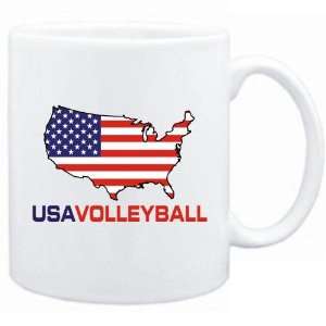  New  Usa Volleyball / Map  Mug Sports