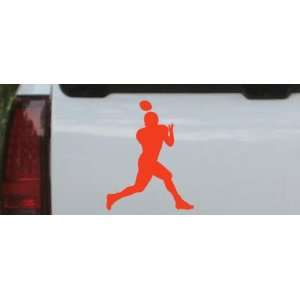 Football Player Sports Car Window Wall Laptop Decal Sticker    Red 