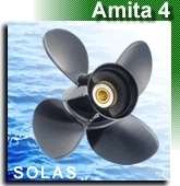 New Solas Prop Johnson 88 HP 1981 and up 12.5 x 19 Pitch 4 Blade 