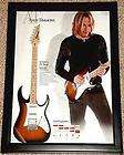 ANDY TIMMONS IBANEZ SIGNATURE AT100 GUITAR FRAMED PROMO