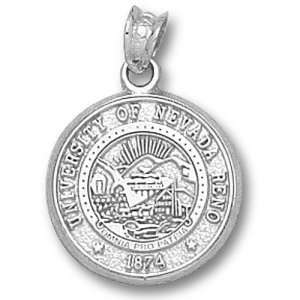  University of Nevada Reno Seal Pendant (Silver) Sports 