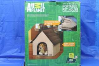 ANIMAL PLANET PORTABLE PET HOUSE 18X18 SOFT KENNEL SHELTER FOLDS FLAT 