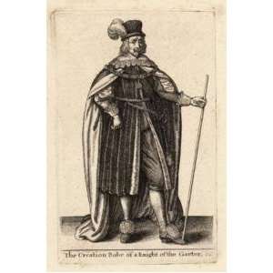   Wenceslaus Hollar   Knight of the Garter (State 1)