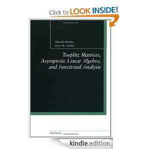 Toeplitz Matrices, Asymptotic Linear Algebra, and Functional Analysis 