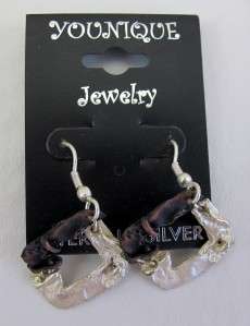 Pewter Silver Copper Jewelry Necklace Earring Set NEW  