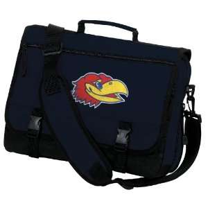  University of Kansas Messenger Bag Navy KU Jayhawks Logo School Bag 